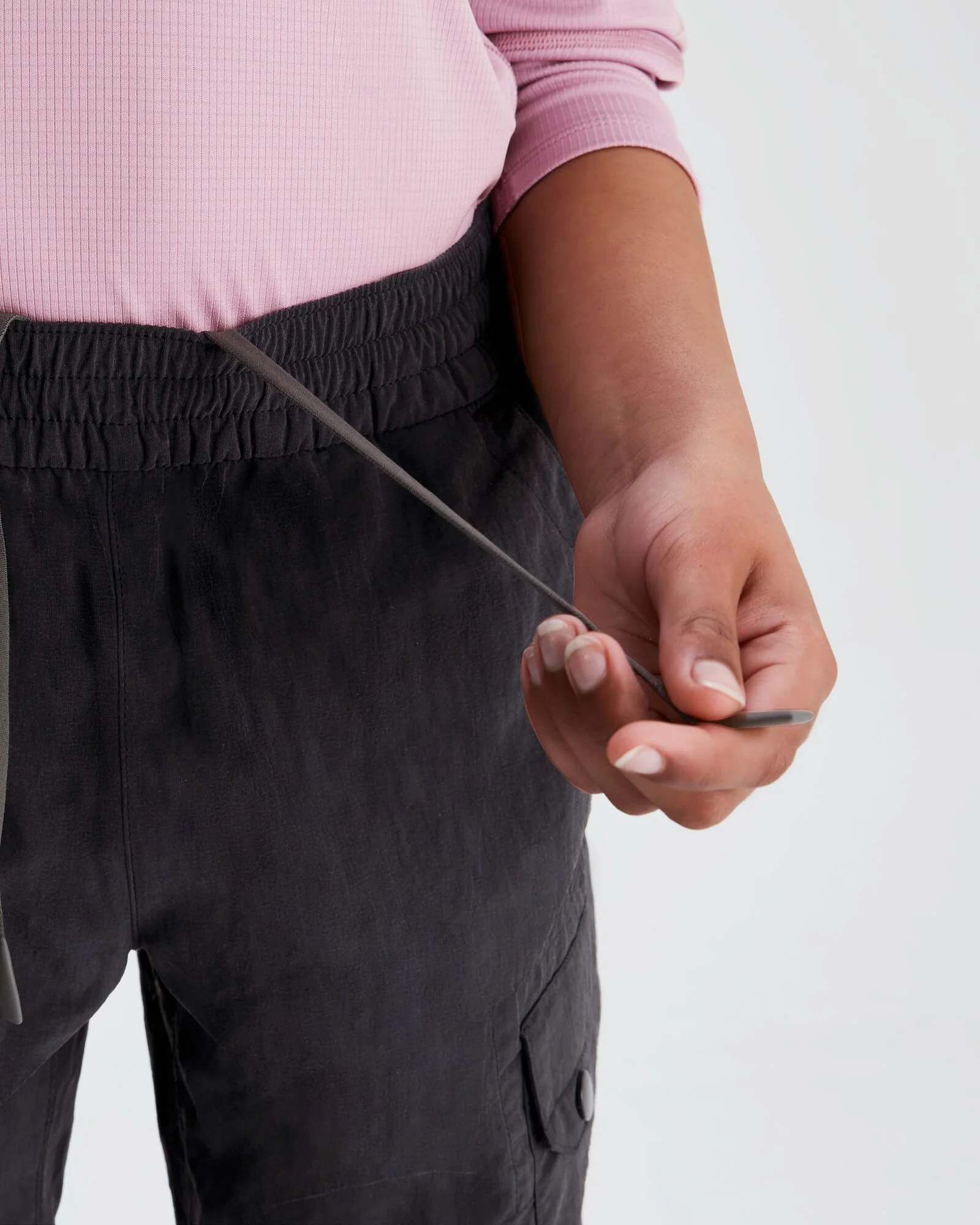 Girls' EVRY-Day Cargo Pants - Black - Image 5