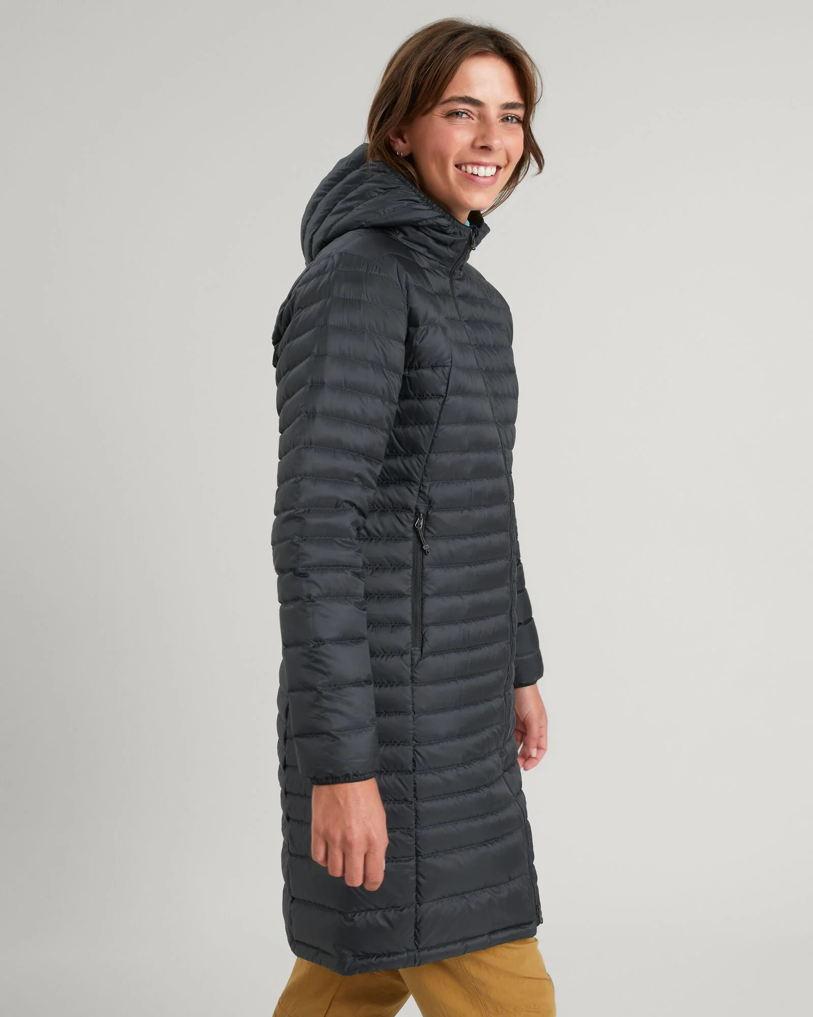 Women's Heli R Down Parka Jacket - Black Stingray - Image 3
