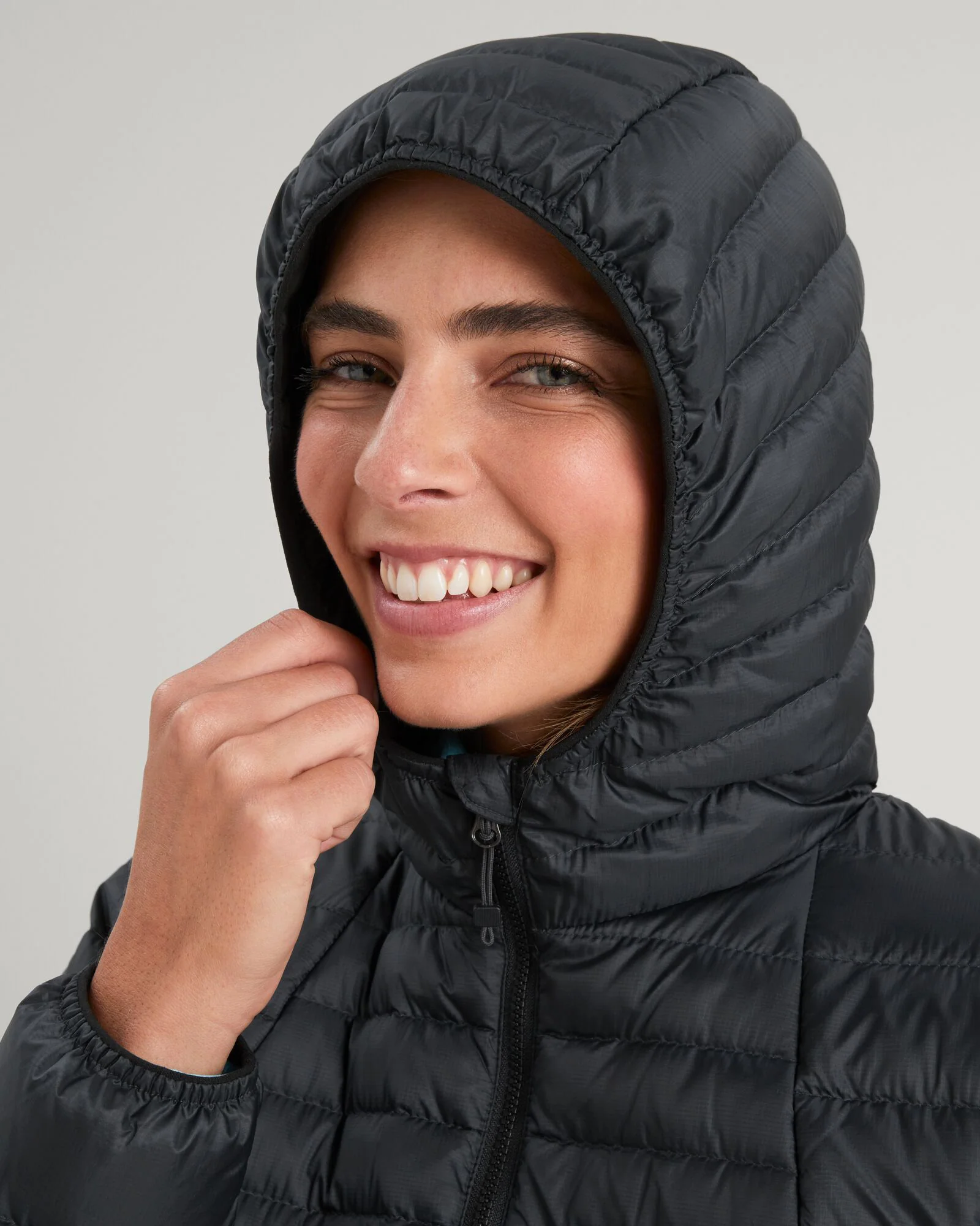 Women's Heli R Down Parka Jacket - Black Stingray - Image 5