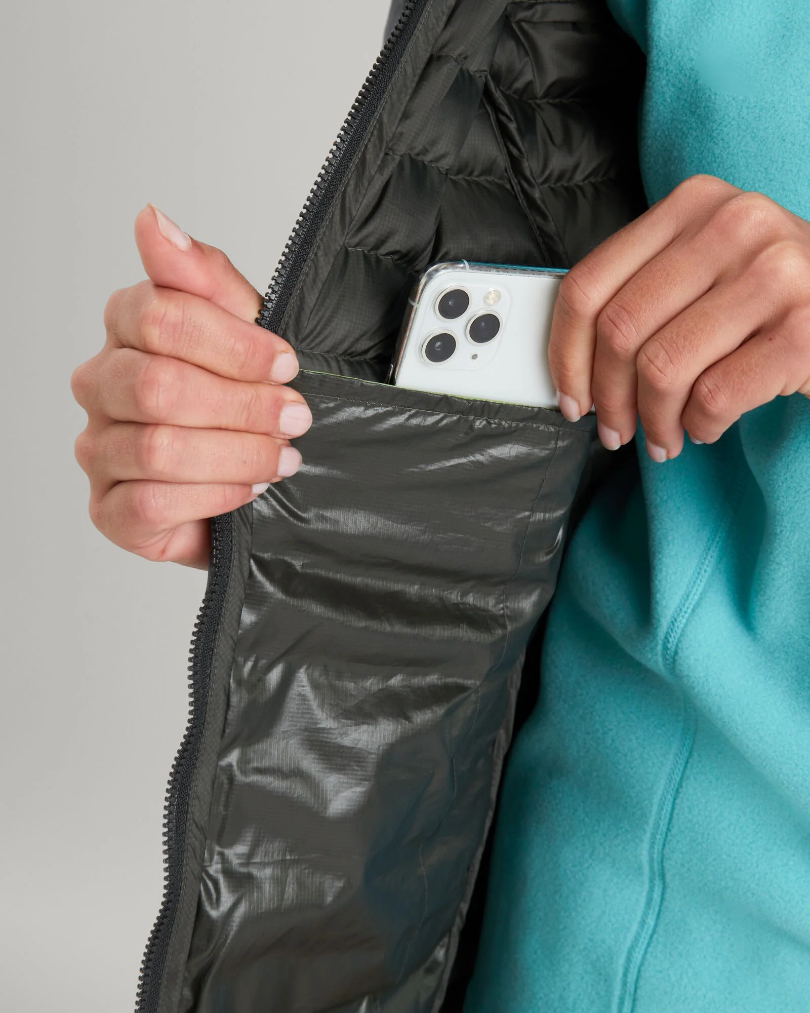 Women's Heli R Down Parka Jacket - Black Stingray - Image 7