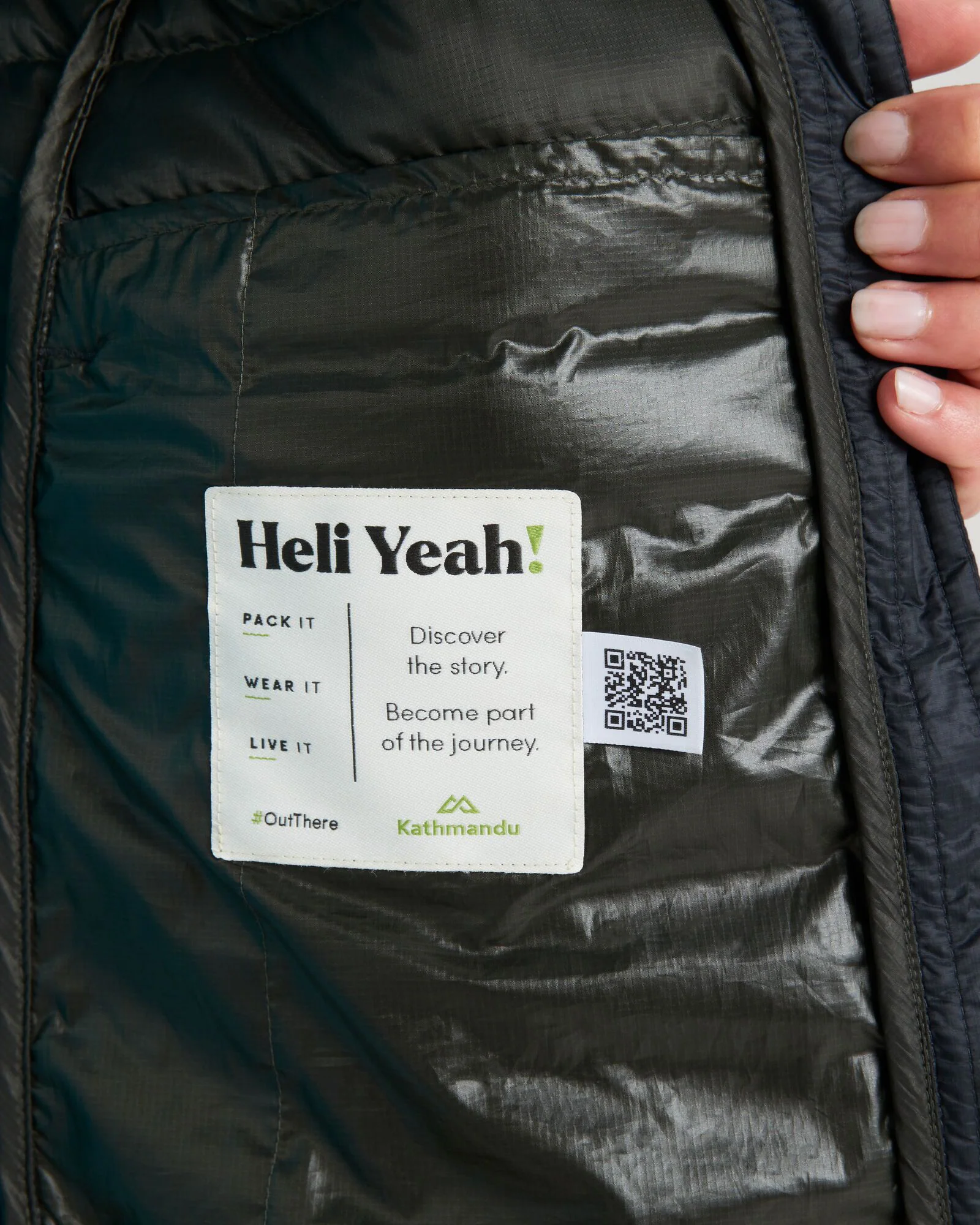 Women's Heli R Down Parka Jacket - Black Stingray - Image 9