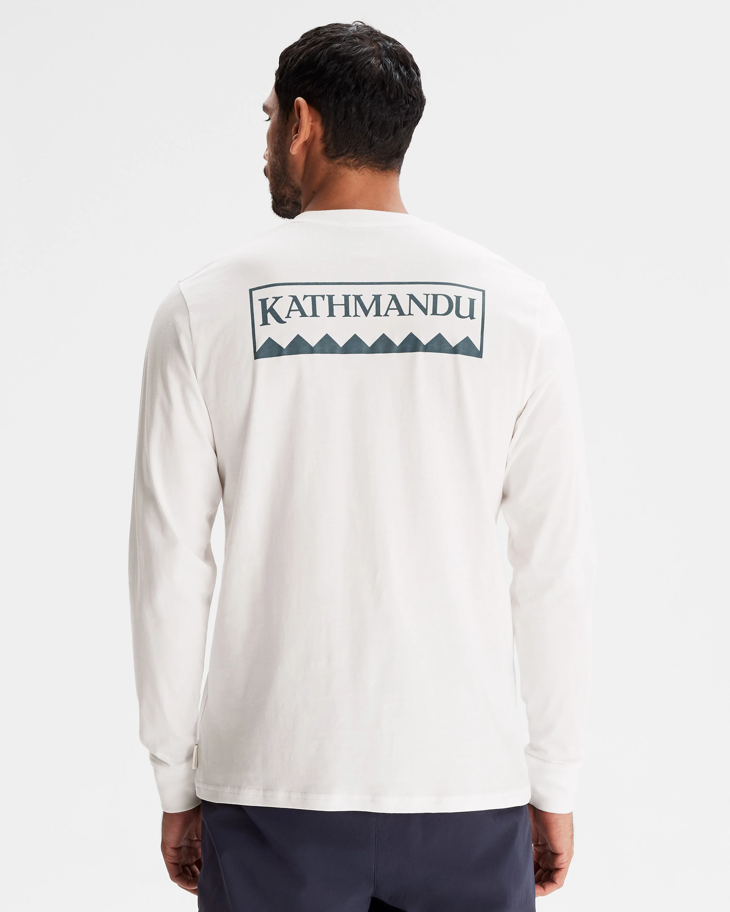 Men's Heritage Organic Cotton Long Sleeve T-shirt - White - Image 3