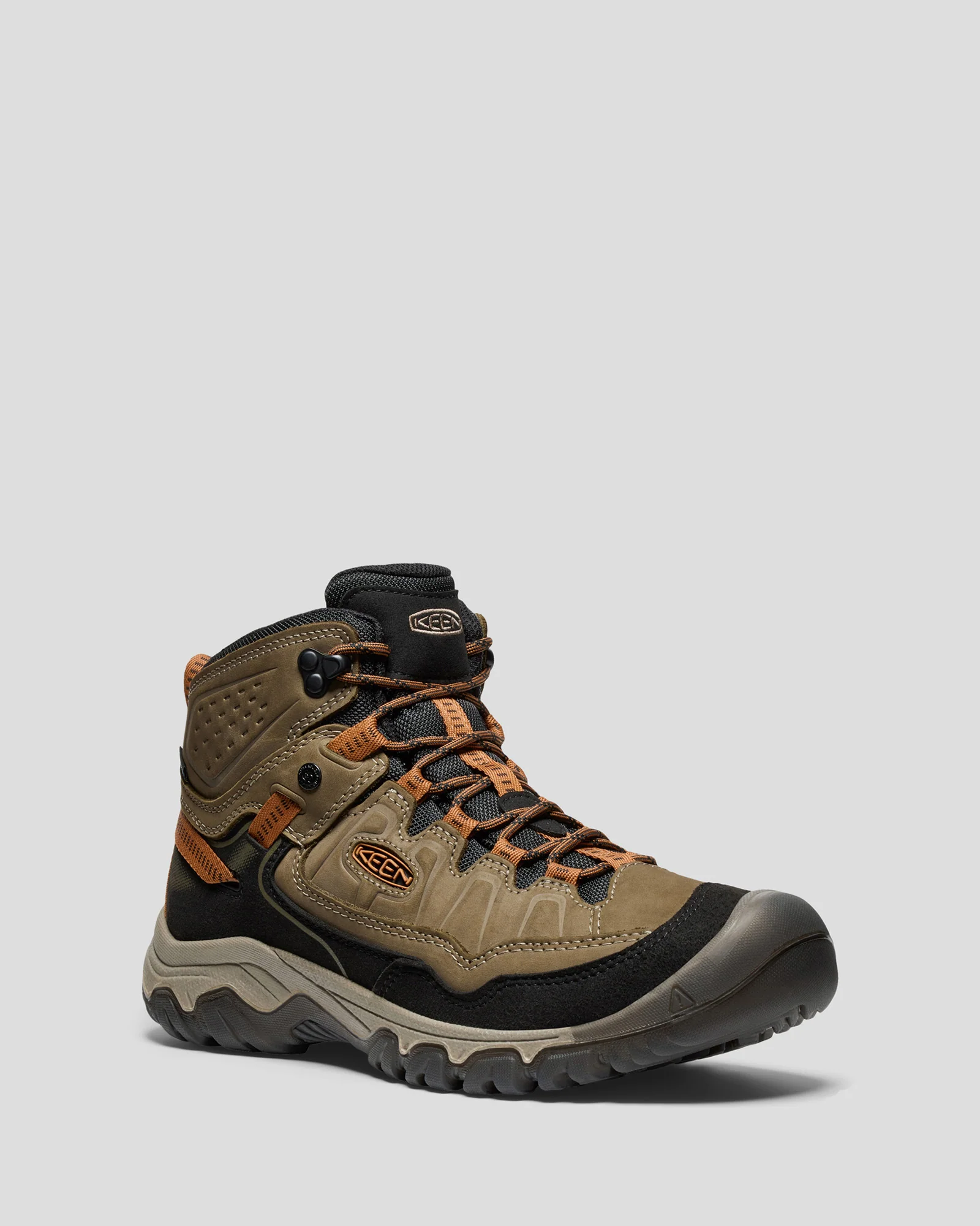 Men's Keen Targhee IV Waterproof Mid Hiking Boots - Sea Turtle/Roasted Pecan - Image 3