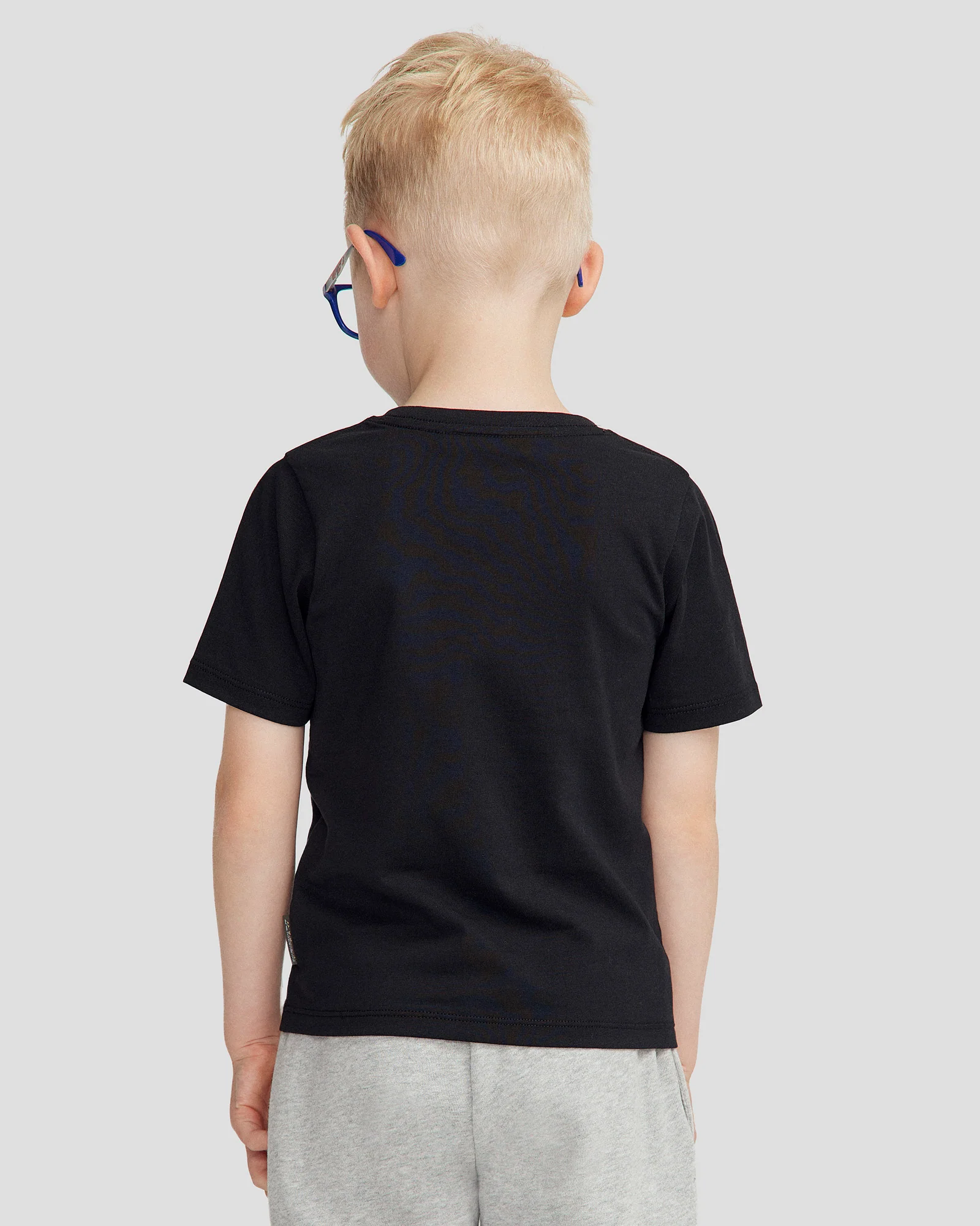 Kids' Auckland Organic Cotton T-shirt - Black Stingray - Image 3