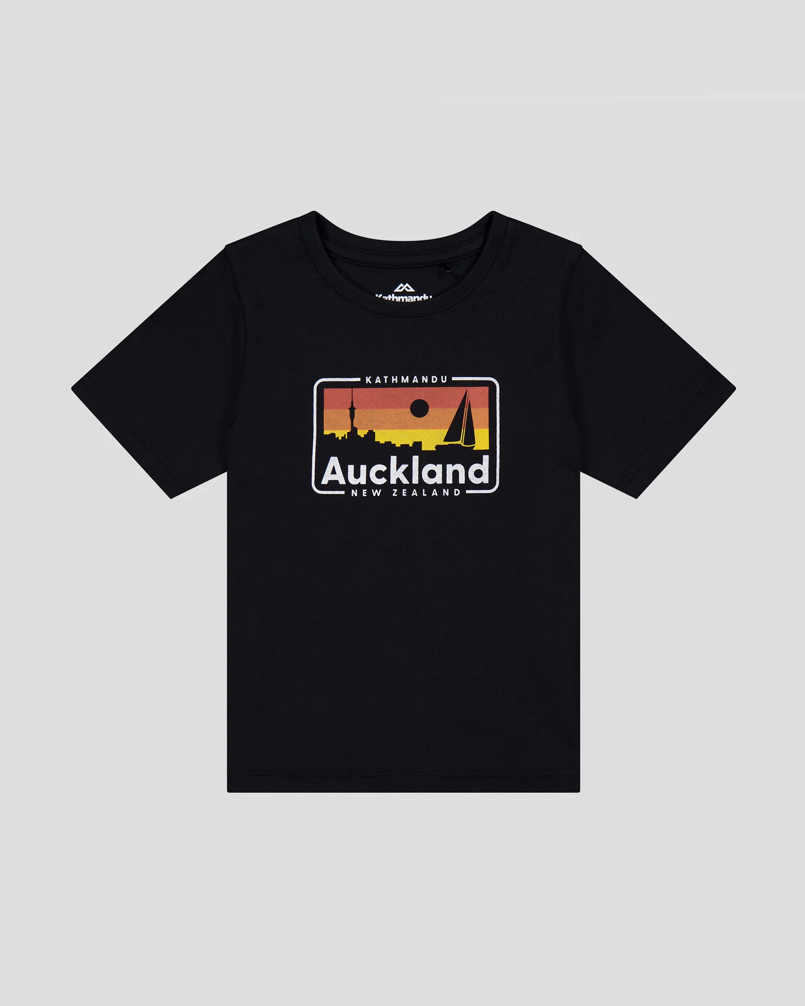 Kids' Auckland Organic Cotton T-shirt - Black Stingray - Image 4