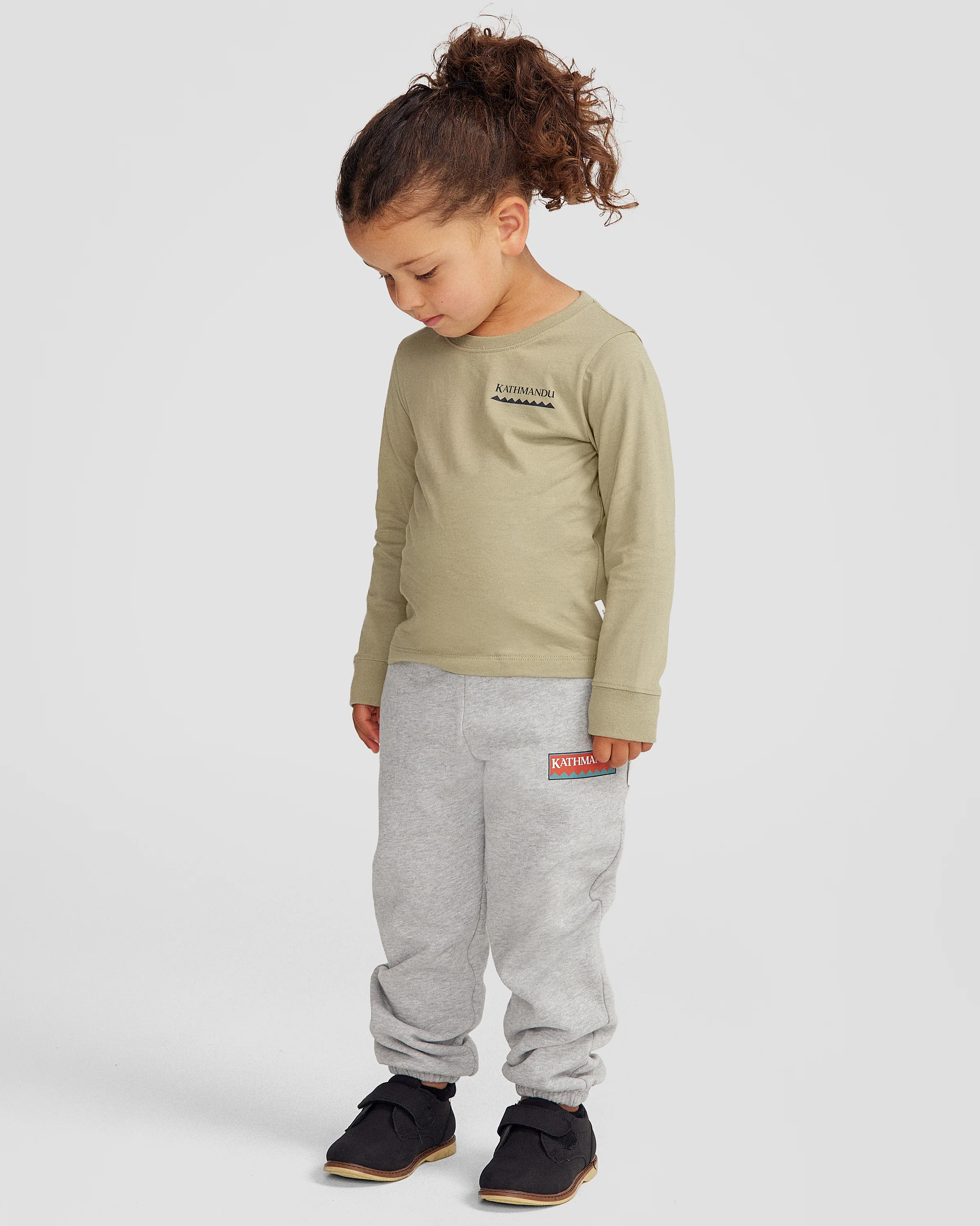 Kids' Heritage Organic Cotton Long Sleeve T-shirt - Light Beech - Image 3