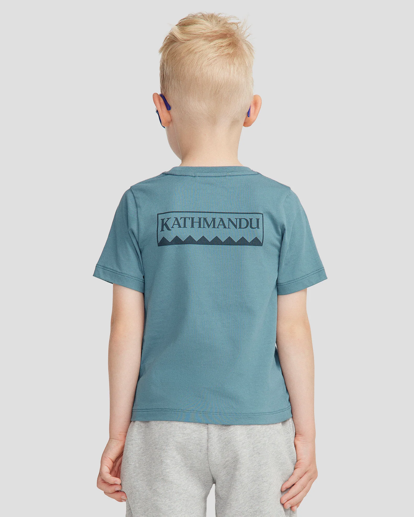 Kids' Heritage Organic Cotton T-shirt - Washed Blue - Image 3