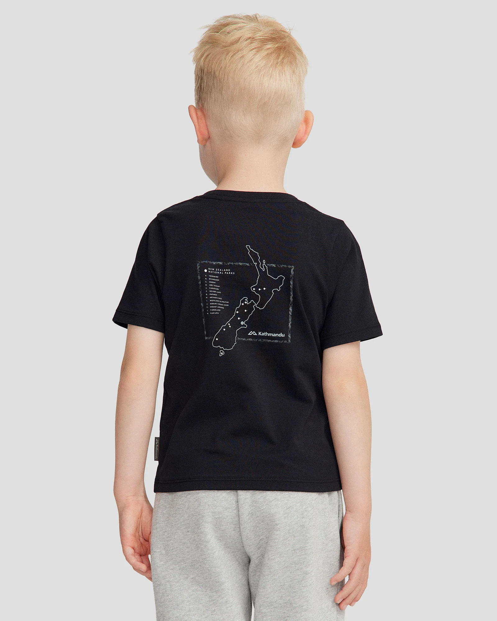 Kids' NZ Heritage Organic Cotton T-shirt - Black Stingray - Image 4