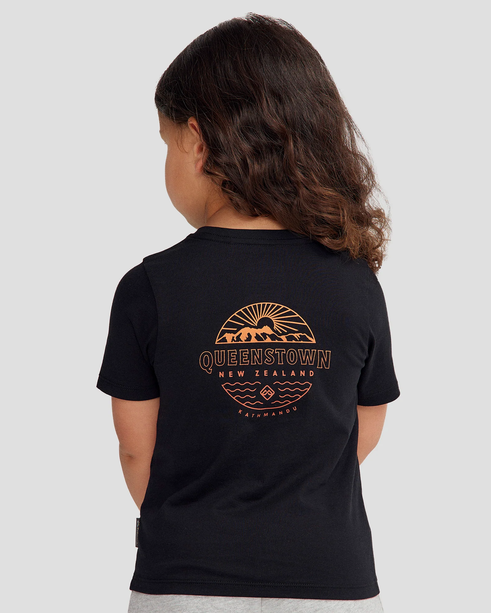 Kids' Queenstown Organic Cotton T-shirt - Black Stingray - Image 3