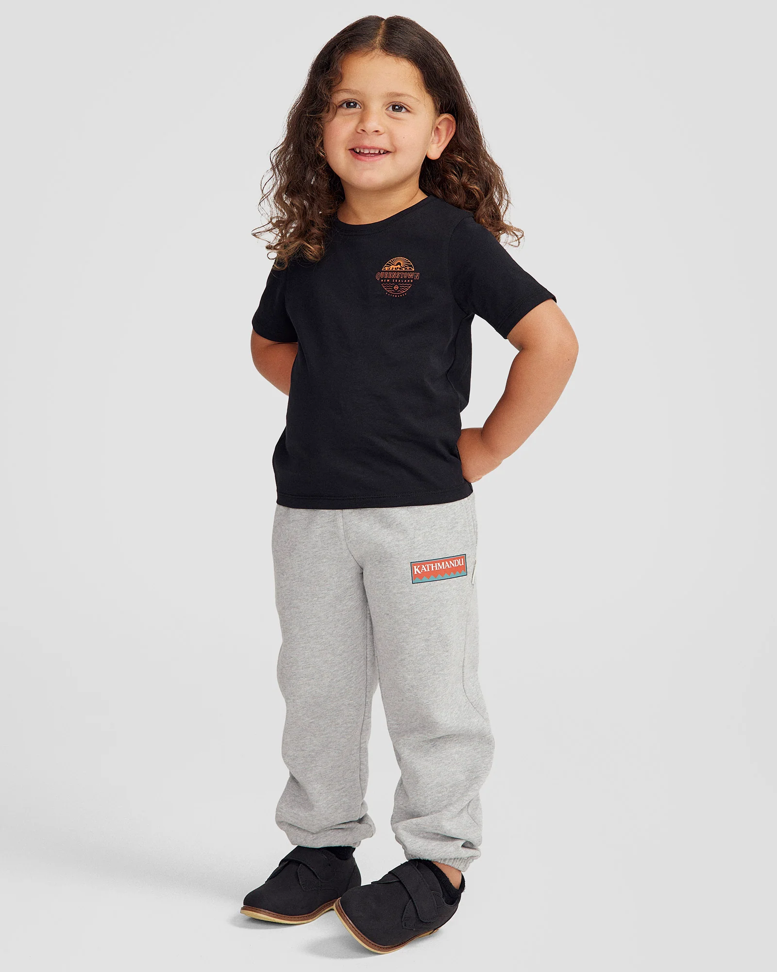 Kids' Queenstown Organic Cotton T-shirt - Black Stingray - Image 4