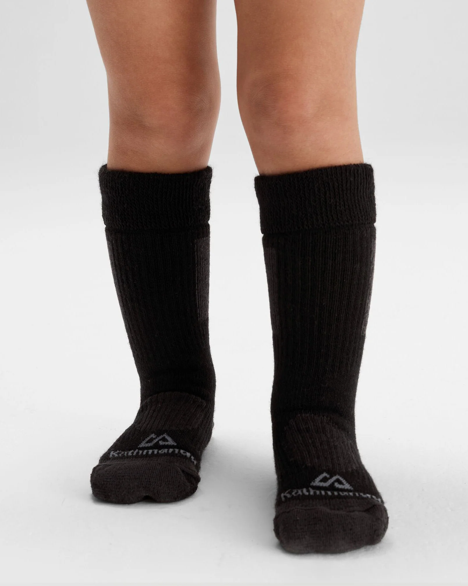 Kids' Thermo Socks -Two Pack - Black/Beech - Image 3