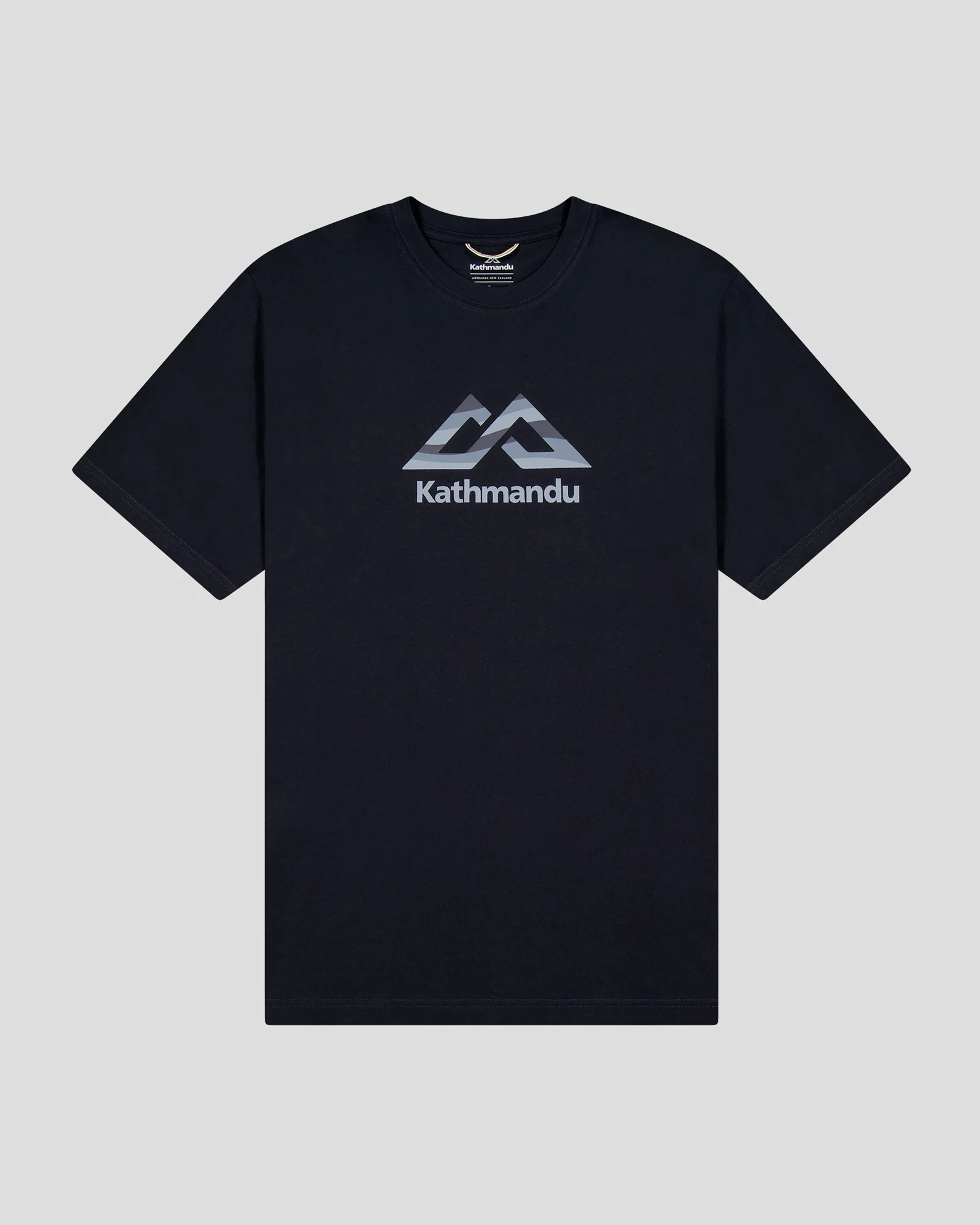 Men's Logo Fill Organic T-shirt - Black Stingray - Image 4