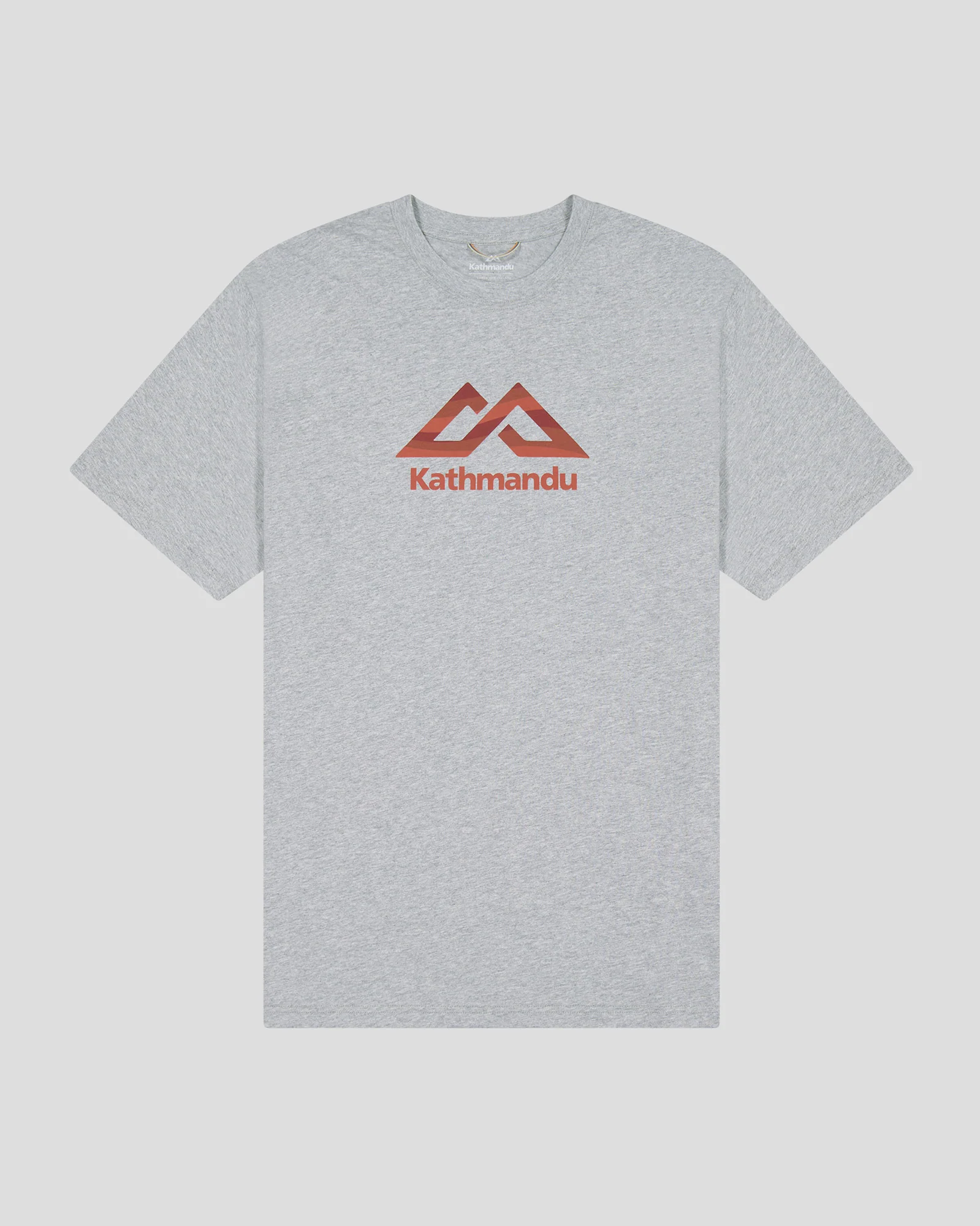 Men's Logo Fill Organic T-shirt - Light Grey Marle - Image 4