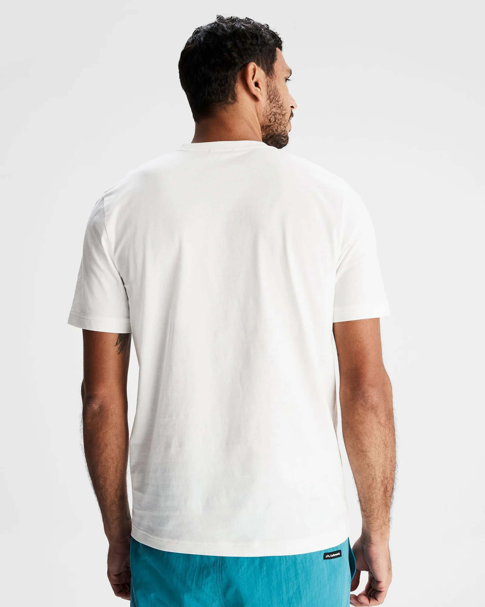 Men's Logo Fill Organic T-shirt - White - Image 3