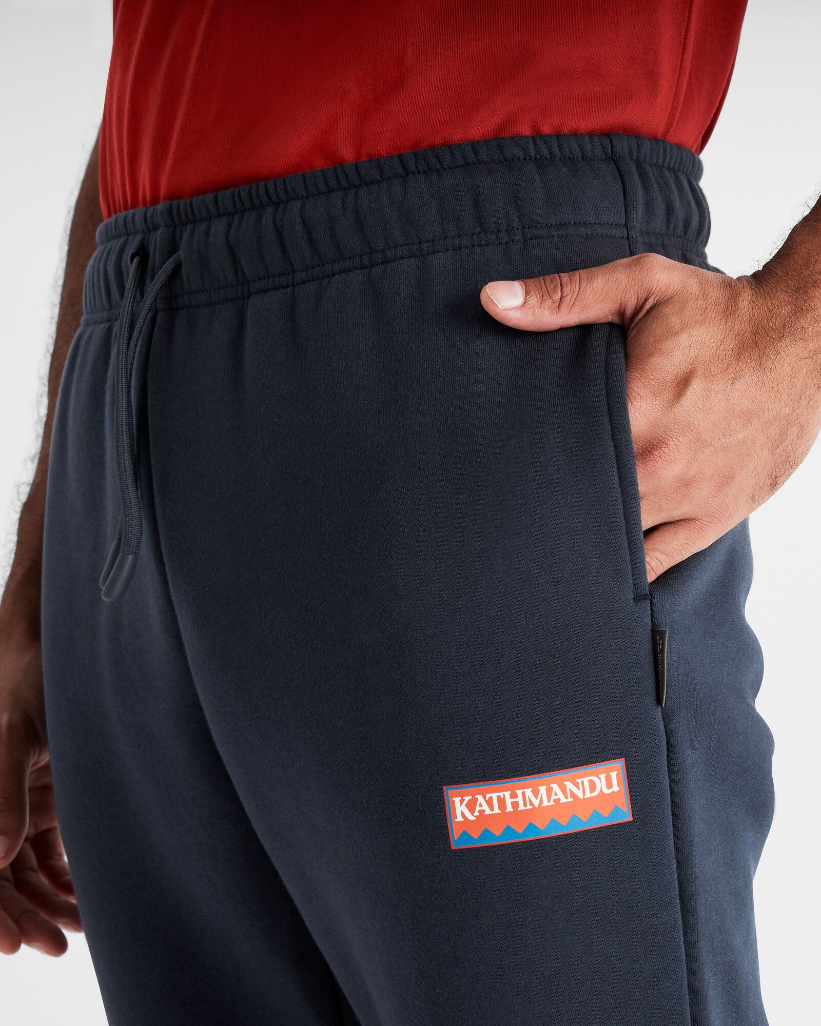 Men's Kathmandu Heritage Logo Slouchy Joggers - Pure Navy - Image 4