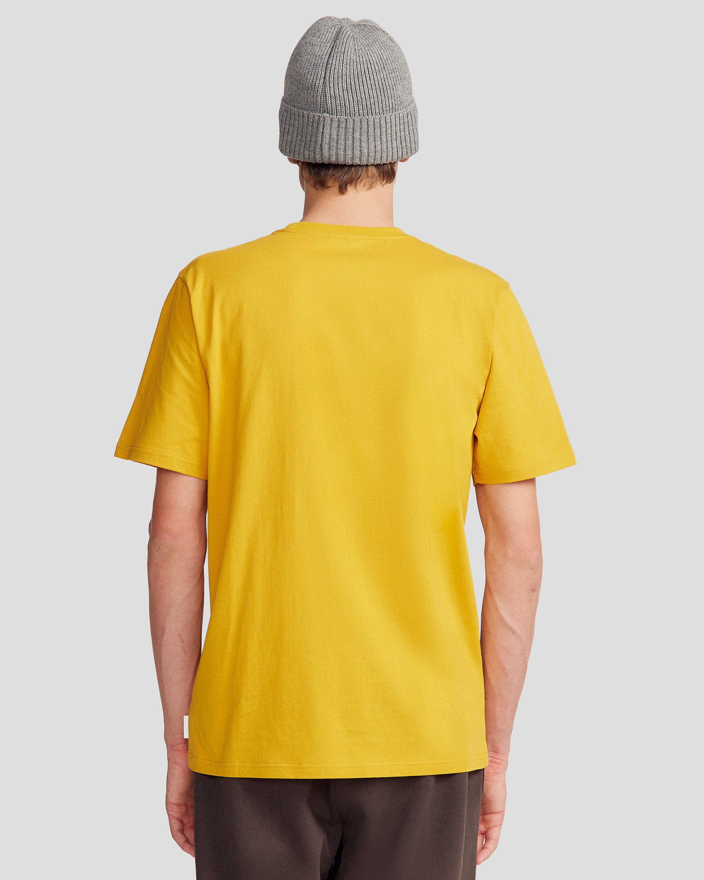 Men's Lizard Organic Cotton T-shirt - Golden - Image 3