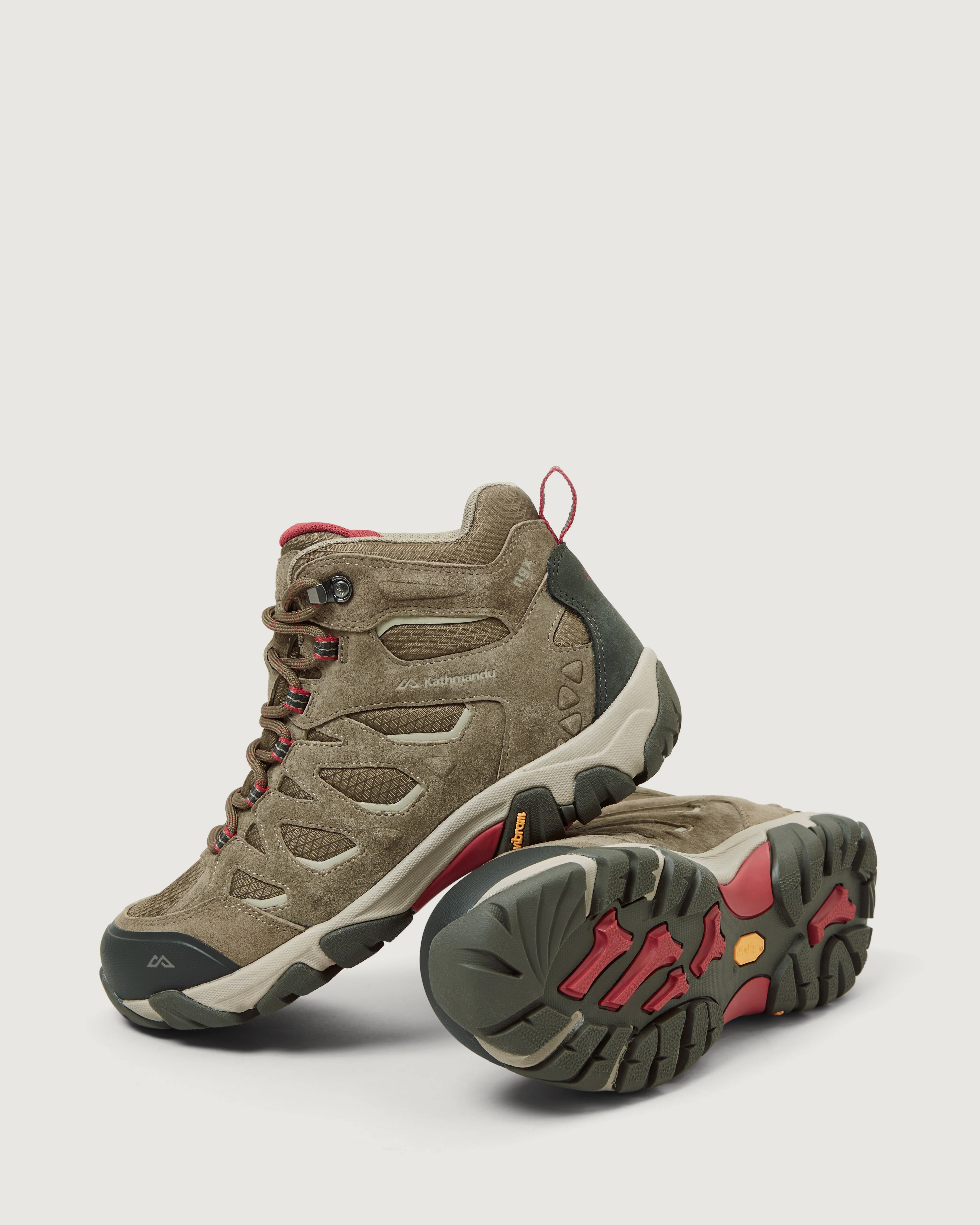 Women's Mornington Waterproof Mid Hiking Boots - Olive/Umber - Image 3