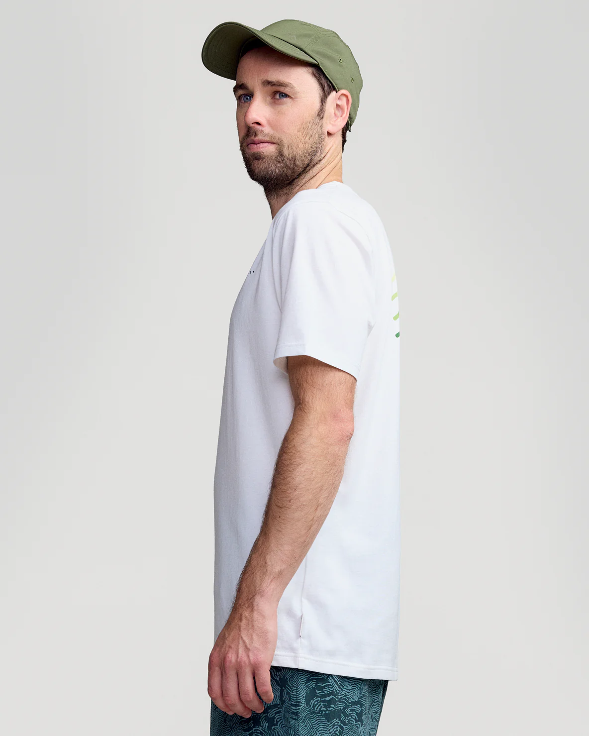 Men's Mountain Rays Organic Cotton T-shirt - White - Image 3