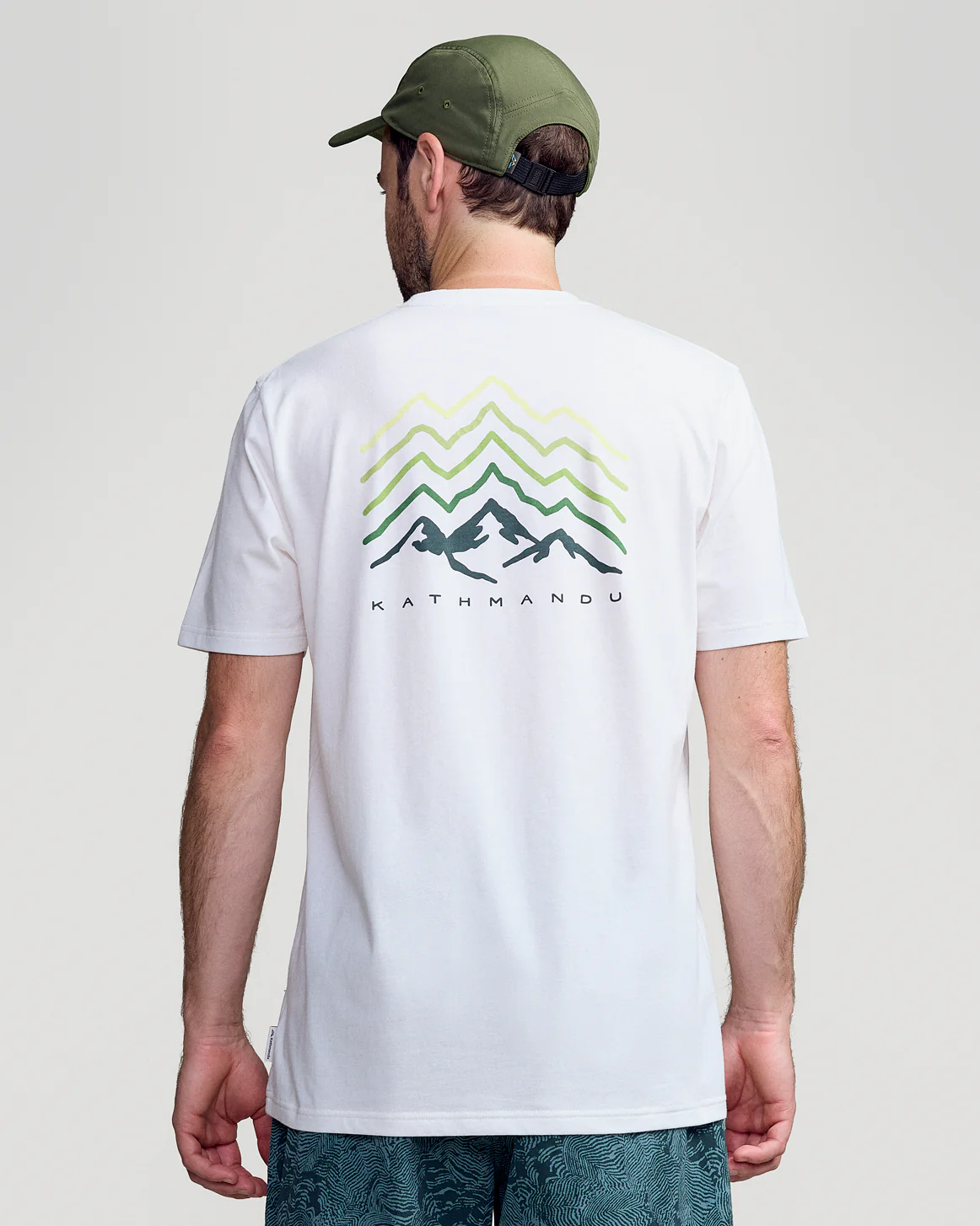 Men's Mountain Rays Organic Cotton T-shirt - White - Image 4