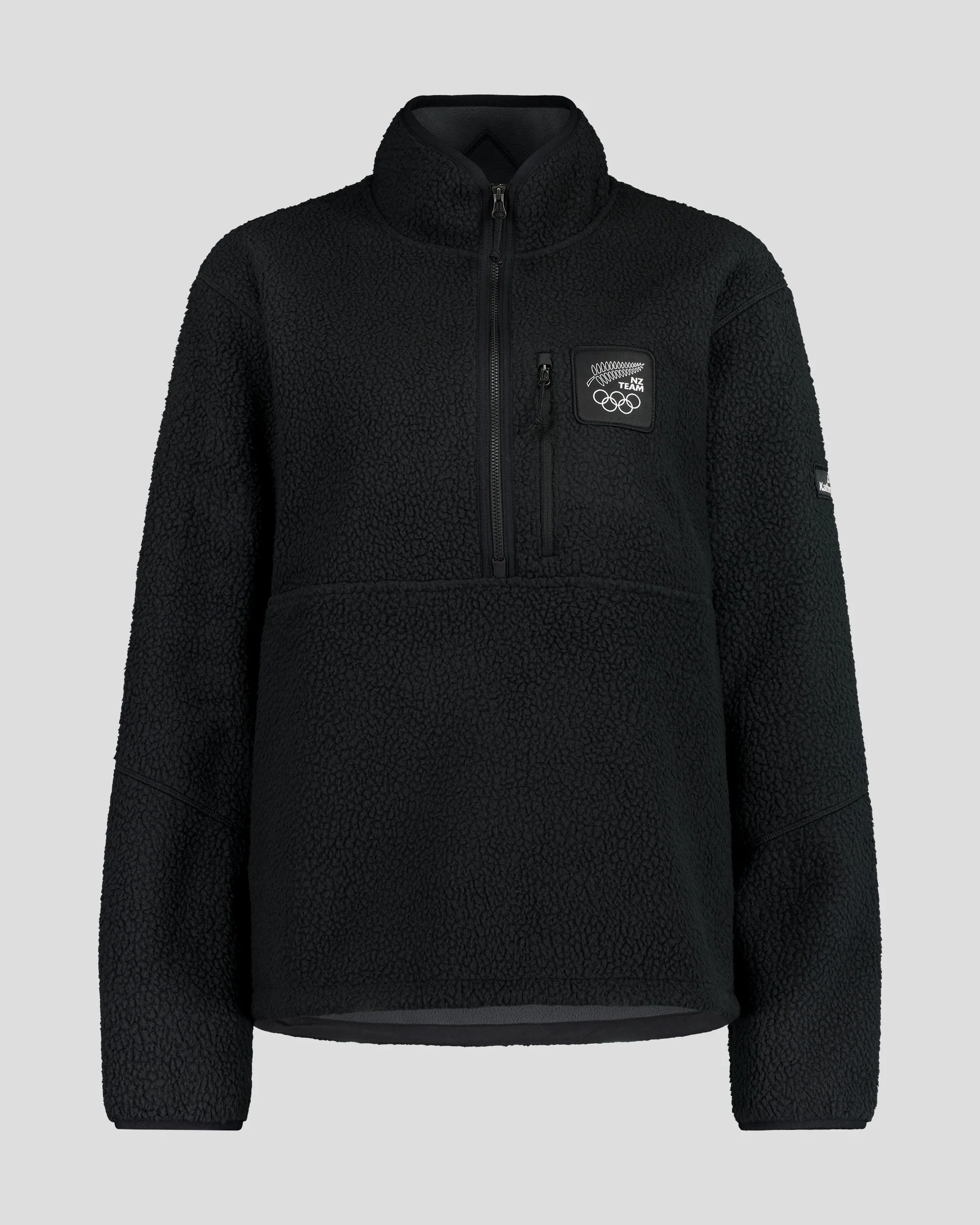 Co-Z Fleece 1/4 Zip Pullover - Black Replica | New Zealand Team Replica Collection - Image 9