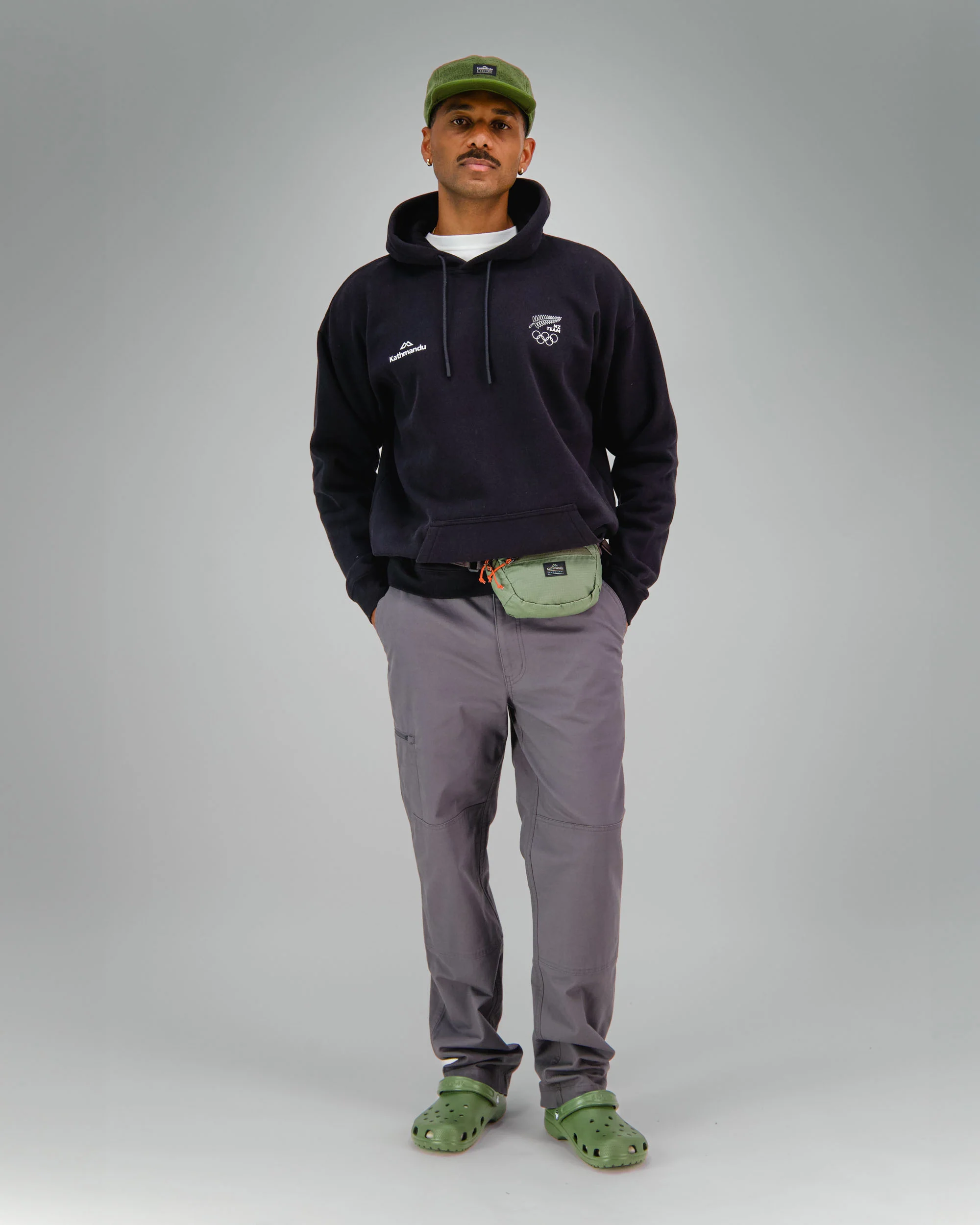 Slouchy Hoodie - Black Replica | New Zealand Team Replica Collection - Image 6