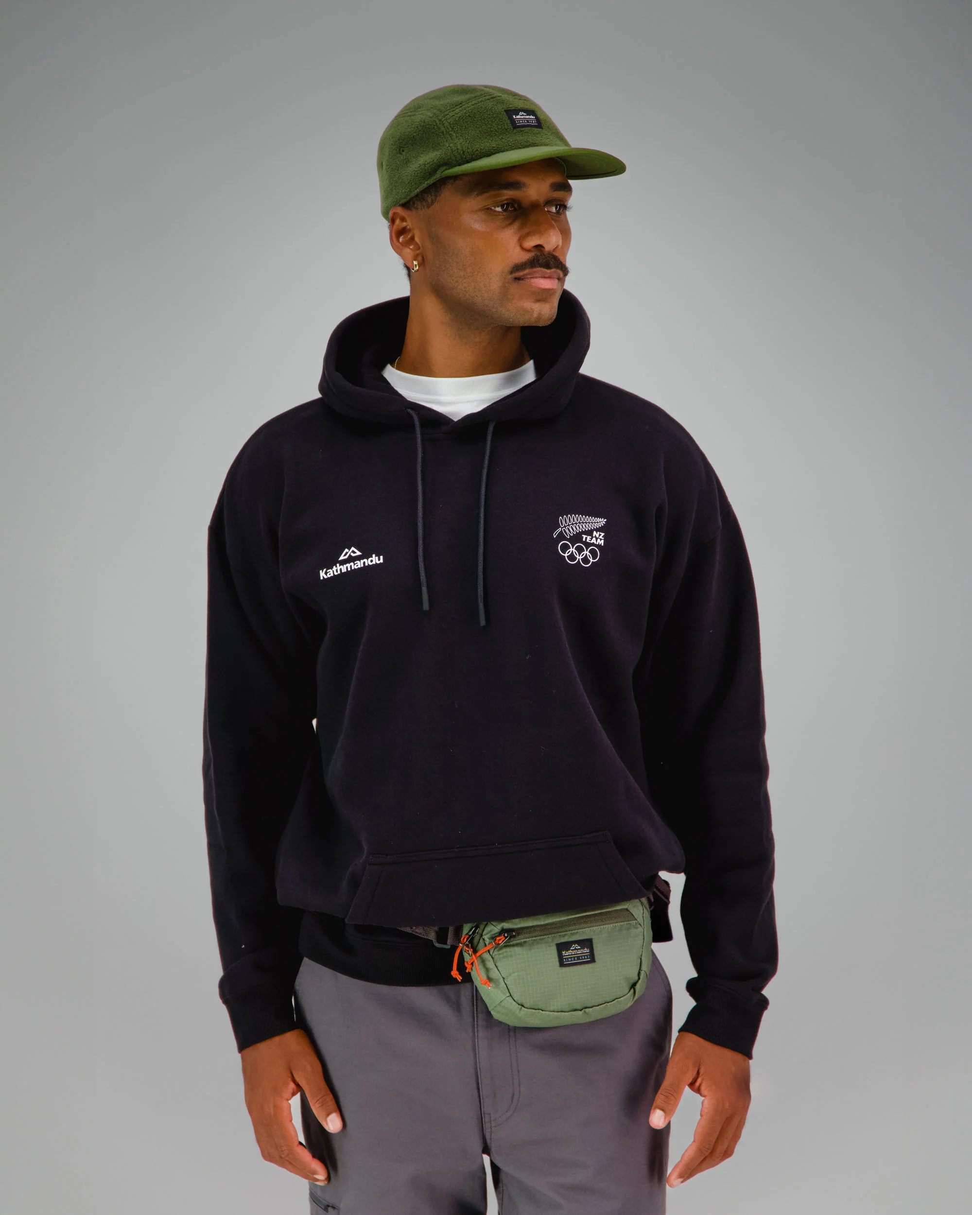 Slouchy Hoodie - Black Replica | New Zealand Team Replica Collection - Image 7