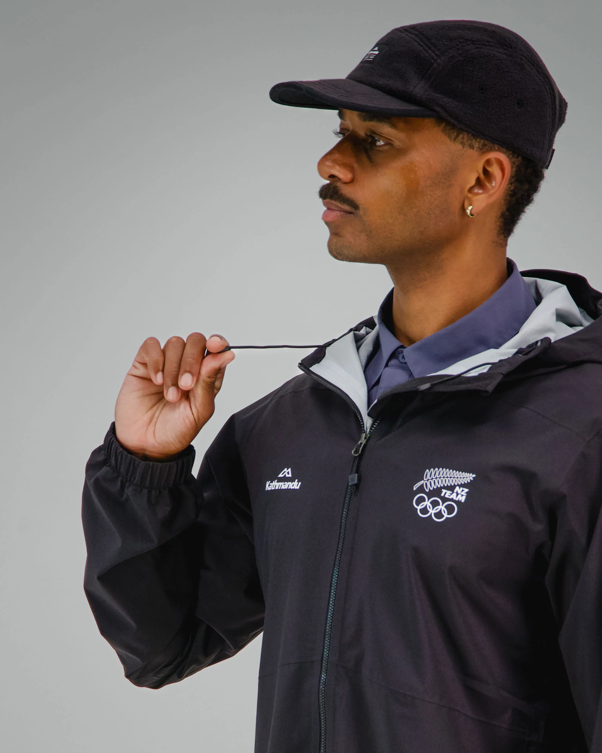 Trailhead 2.5L Rain Jacket - Black Replica | New Zealand Team Replica Collection - Image 6