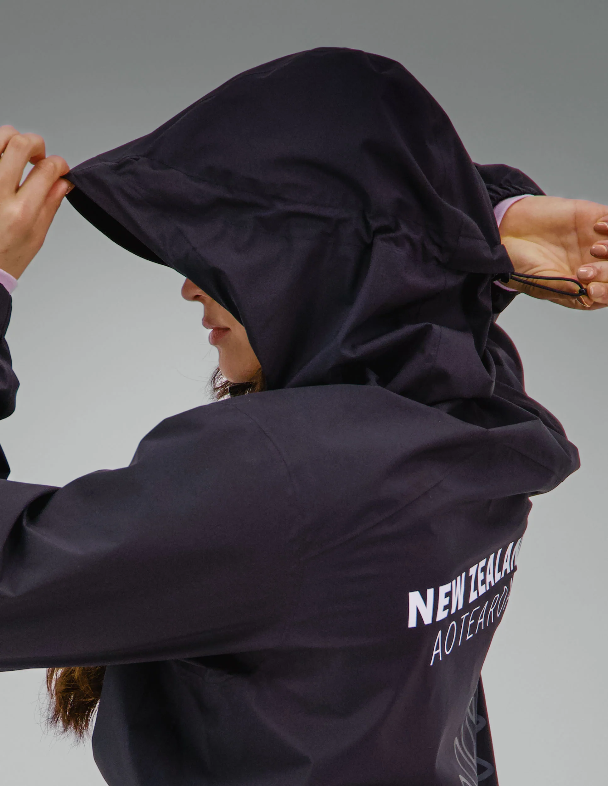 Trailhead 2.5L Rain Jacket - Black Replica | New Zealand Team Replica Collection - Image 9