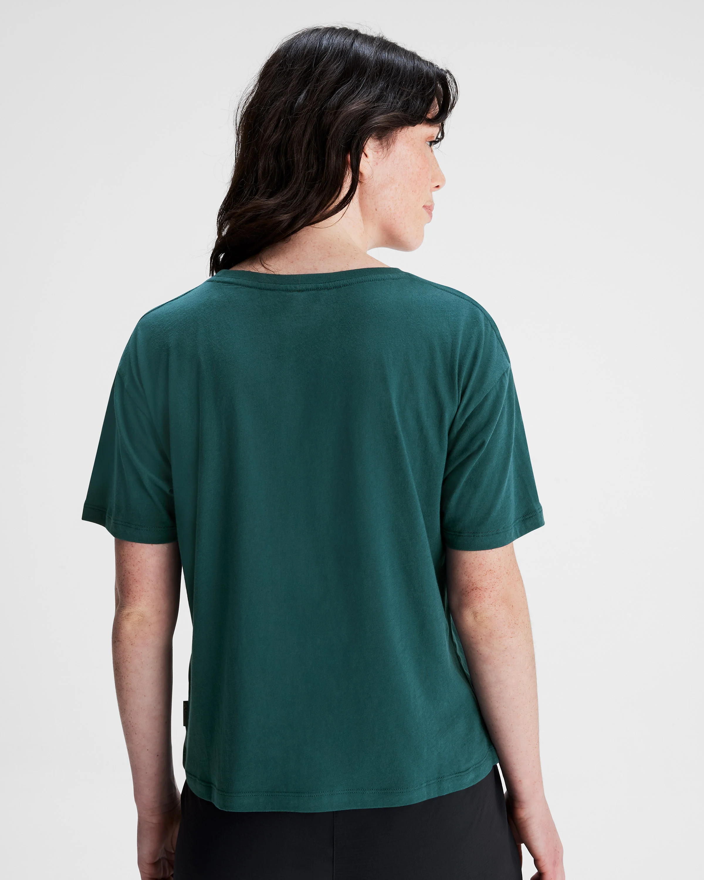 Women's Ridgeline Organic Cotton T-shirt - Deep Lagoon - Image 3