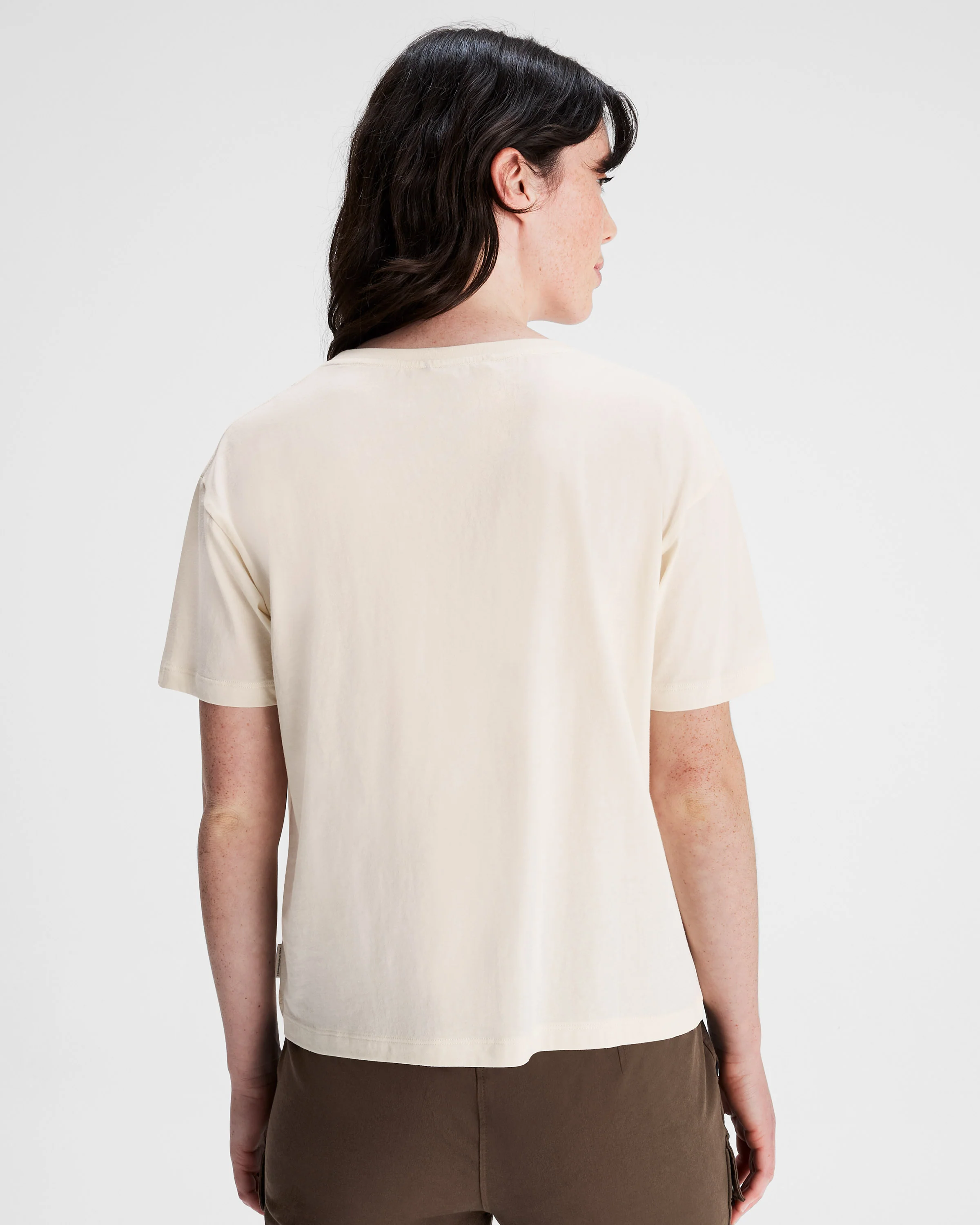 Women's Ridgeline Organic Cotton T-shirt - Natural - Image 3