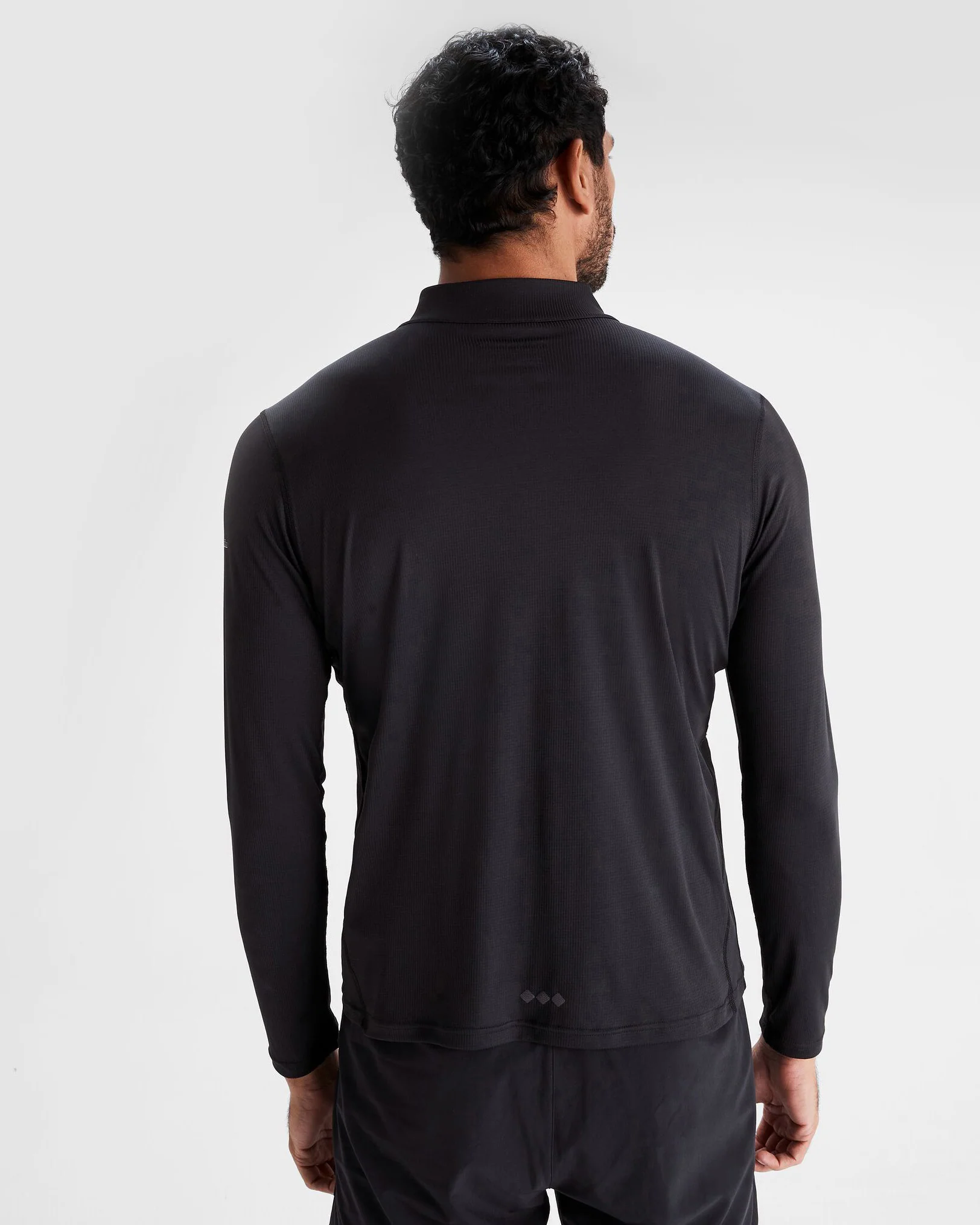 Men's Seeker Quarter Zip Top - Black Stingray - Image 4