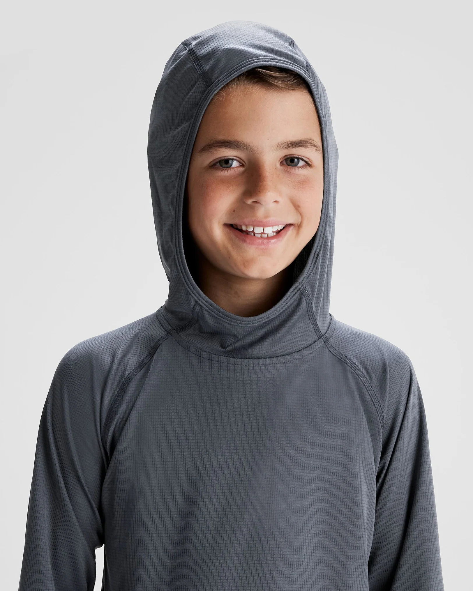Youth SUN-Stopper Hoodie - Mid Navy - Image 4