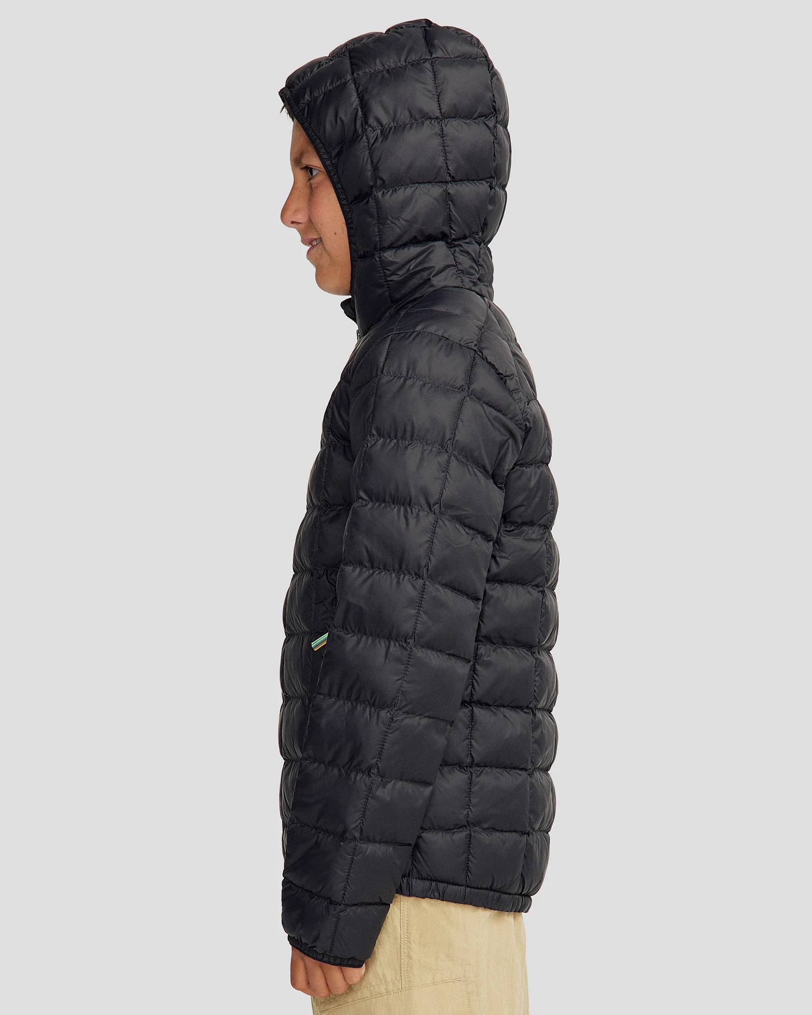Youth Heli Insulated Hooded Jacket - Black Stingray - Image 7