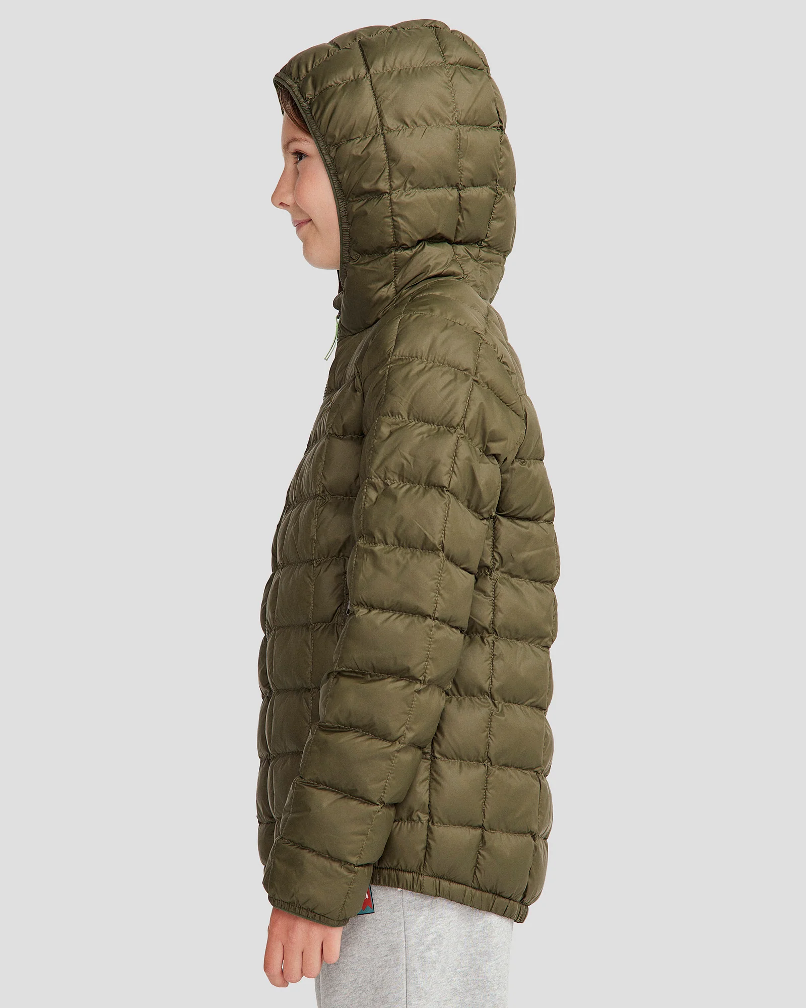 Youth Heli Insulated Hooded Jacket - Light Moss - Image 5