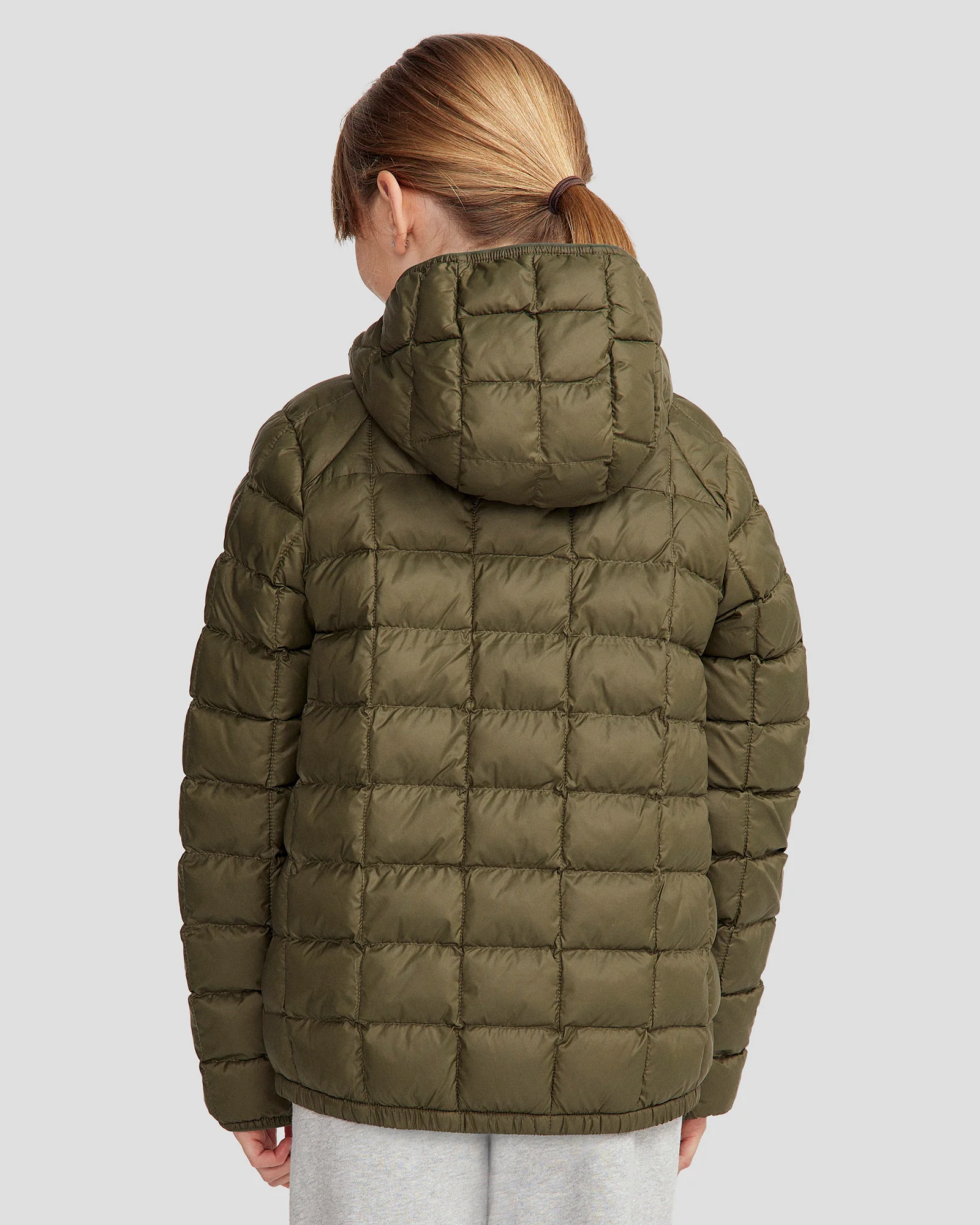 Youth Heli Insulated Hooded Jacket - Light Moss - Image 6