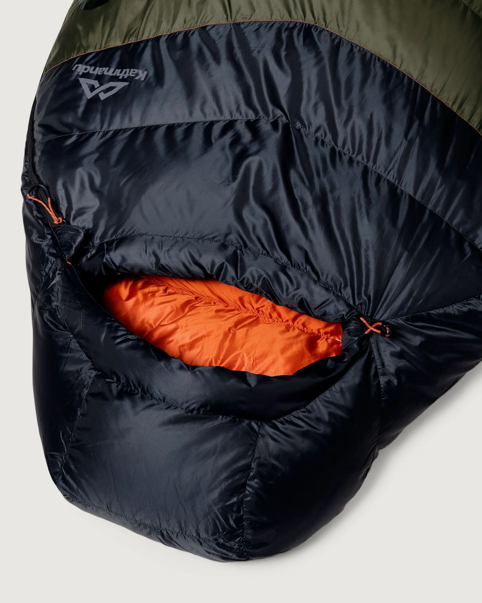 Zenter -8°C Down Sleeping Bag - Regular - Dark Moss/Black Stingray - Image 3
